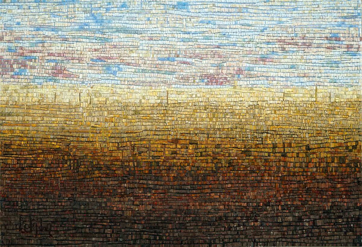 Opera in mosaico di Arianna Gallo Barberini.