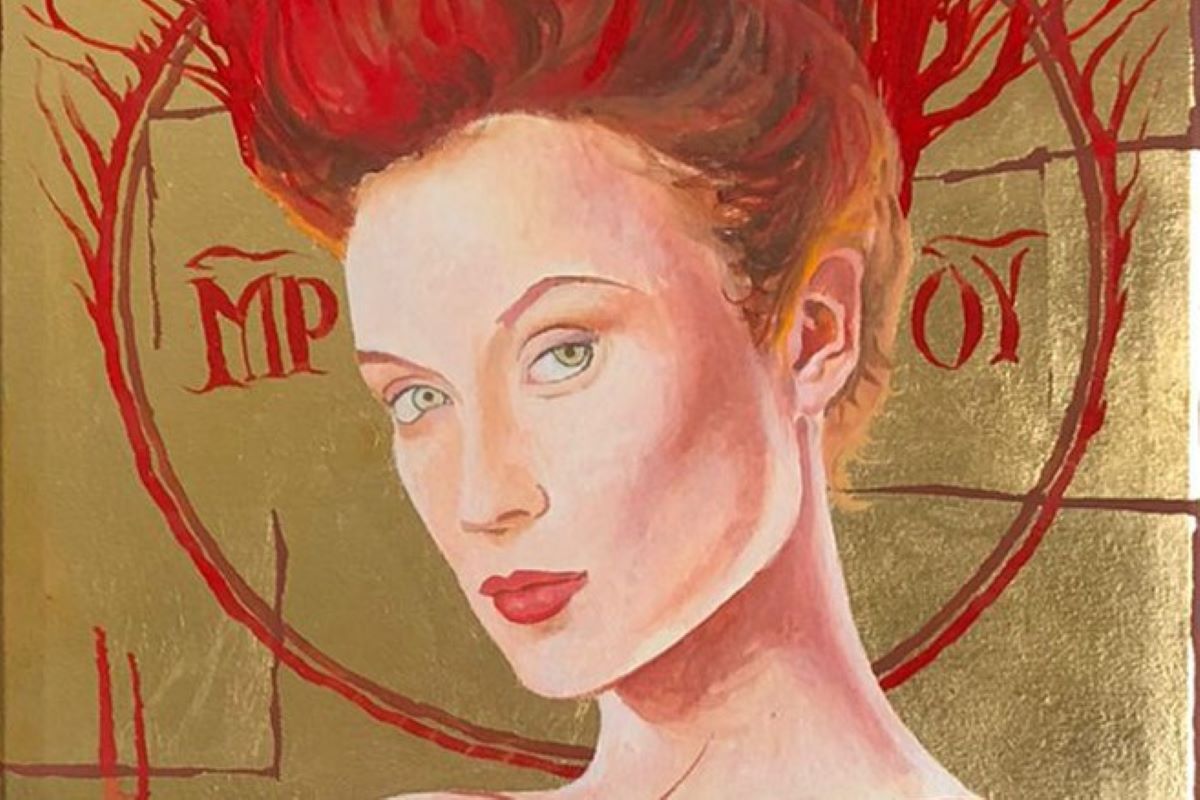 Dettaglio di un dipinto di Fabio Tramonti