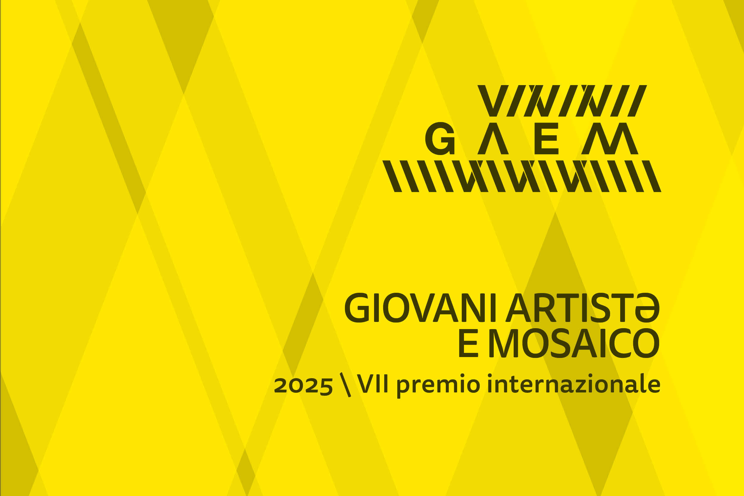 Logo del Gaem con scritta nera su fondo giallo.