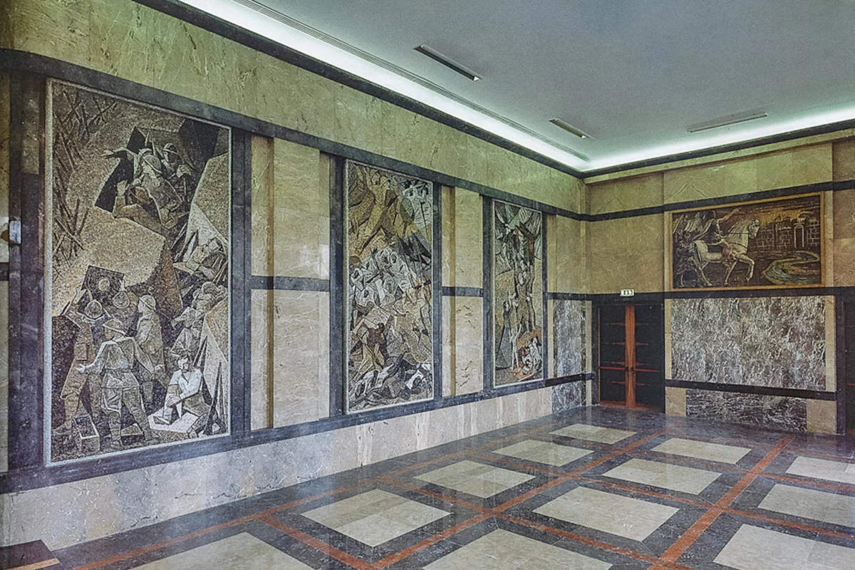 Foto del salone dei mosaici