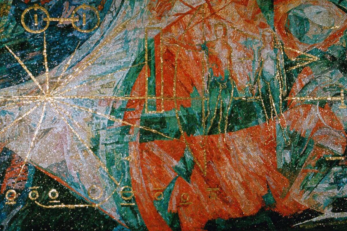 Foto di un mosaico di Sauro Ballardini